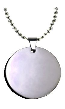 Stainless Steel Paw cutout Blanks Stainless Steel Round Tag 1.5